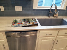 Load image into Gallery viewer, English Bulldog Christmas Cookies Dish Drying Mat