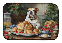 Load image into Gallery viewer, English Bulldog Christmas Cookies Dish Drying Mat