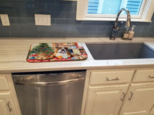 Load image into Gallery viewer, English Bulldog Christmas Cookies Dish Drying Mat