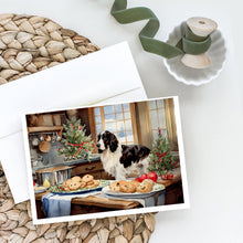 Load image into Gallery viewer, English Cocker Spaniel Christmas Cookies Greeting Cards - Blank Note Cards – 8-Pack of Artist-Designed Cards with Envelopes