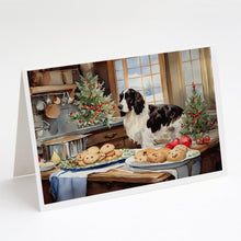 Load image into Gallery viewer, English Cocker Spaniel Christmas Cookies Greeting Cards - Blank Note Cards – 8-Pack of Artist-Designed Cards with Envelopes