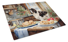 Load image into Gallery viewer, English Cocker Spaniel Christmas Cookies Glass Cutting Boards – Durable, Decorative Kitchen Art