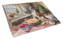 Load image into Gallery viewer, English Foxhound Christmas Cookies Glass Cutting Boards – Durable, Decorative Kitchen Art