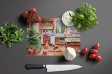 Load image into Gallery viewer, French Bulldog Christmas Cookies Glass Cutting Boards – Durable, Decorative Kitchen Art