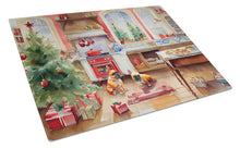 Load image into Gallery viewer, French Bulldog Christmas Cookies Glass Cutting Boards – Durable, Decorative Kitchen Art