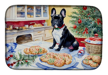 Load image into Gallery viewer, French Bulldog Christmas Cookies Dish Drying Mat