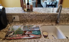 Load image into Gallery viewer, French Bulldog Christmas Cookies Dish Drying Mat