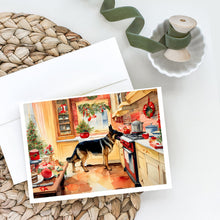 Load image into Gallery viewer, German Shepherd Christmas Cookies Greeting Cards - Blank Note Cards – 8-Pack of Artist-Designed Cards with Envelopes