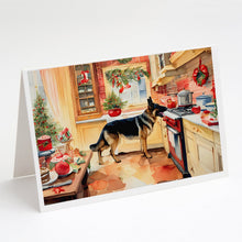 Load image into Gallery viewer, German Shepherd Christmas Cookies Greeting Cards - Blank Note Cards – 8-Pack of Artist-Designed Cards with Envelopes