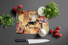 Load image into Gallery viewer, German Shepherd Christmas Cookies Glass Cutting Boards – Durable, Decorative Kitchen Art