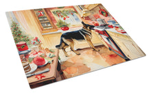 Load image into Gallery viewer, German Shepherd Christmas Cookies Glass Cutting Boards – Durable, Decorative Kitchen Art