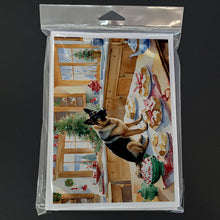Load image into Gallery viewer, German Shepherd Christmas Cookies Greeting Cards - Blank Note Cards – 8-Pack of Artist-Designed Cards with Envelopes