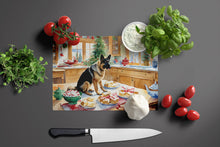 Load image into Gallery viewer, German Shepherd Christmas Cookies Glass Cutting Boards – Durable, Decorative Kitchen Art