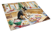 Load image into Gallery viewer, German Shepherd Christmas Cookies Glass Cutting Boards – Durable, Decorative Kitchen Art