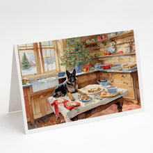 Load image into Gallery viewer, German Shepherd Christmas Cookies Greeting Cards - Blank Note Cards – 8-Pack of Artist-Designed Cards with Envelopes