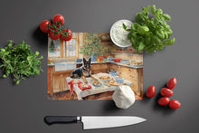 Load image into Gallery viewer, German Shepherd Christmas Cookies Glass Cutting Boards – Durable, Decorative Kitchen Art