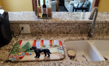 Load image into Gallery viewer, Giant Schnauzer Christmas Cookies Dish Drying Mat