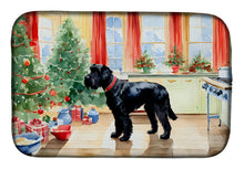 Load image into Gallery viewer, Giant Schnauzer Christmas Cookies Dish Drying Mat