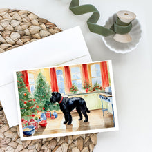 Load image into Gallery viewer, Giant Schnauzer Christmas Cookies Greeting Cards - Blank Note Cards – 8-Pack of Artist-Designed Cards with Envelopes