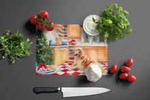 Load image into Gallery viewer, Golden Retriever Christmas Cookies Glass Cutting Boards – Durable, Decorative Kitchen Art
