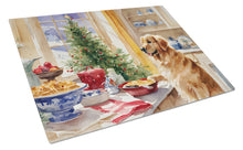 Load image into Gallery viewer, Golden Retriever Christmas Cookies Glass Cutting Boards – Durable, Decorative Kitchen Art