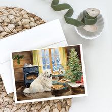 Load image into Gallery viewer, Great Pyrenees Christmas Cookies Greeting Cards - Blank Note Cards – 8-Pack of Artist-Designed Cards with Envelopes