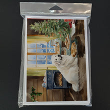 Load image into Gallery viewer, Great Pyrenees Christmas Cookies Greeting Cards - Blank Note Cards – 8-Pack of Artist-Designed Cards with Envelopes