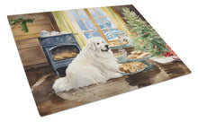 Load image into Gallery viewer, Great Pyrenees Christmas Cookies Glass Cutting Boards – Durable, Decorative Kitchen Art