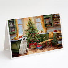 Load image into Gallery viewer, Great Pyrenees Christmas Cookies Greeting Cards - Blank Note Cards – 8-Pack of Artist-Designed Cards with Envelopes