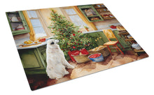 Load image into Gallery viewer, Great Pyrenees Christmas Cookies Glass Cutting Boards – Durable, Decorative Kitchen Art