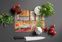 Load image into Gallery viewer, Chinese Crested Christmas Cookies Glass Cutting Boards – Durable, Decorative Kitchen Art
