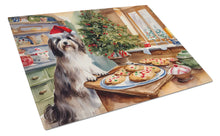 Load image into Gallery viewer, Havanese Christmas Cookies Glass Cutting Boards – Durable, Decorative Kitchen Art