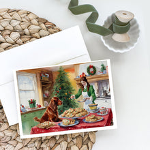Load image into Gallery viewer, Irish Setter Christmas Cookies Greeting Cards - Blank Note Cards – 8-Pack of Artist-Designed Cards with Envelopes