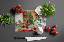 Load image into Gallery viewer, Irish Setter Christmas Cookies Glass Cutting Boards – Durable, Decorative Kitchen Art