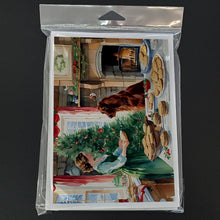 Load image into Gallery viewer, Irish Setter Christmas Cookies Greeting Cards - Blank Note Cards – 8-Pack of Artist-Designed Cards with Envelopes