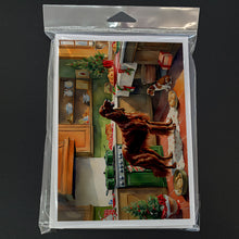 Load image into Gallery viewer, Irish Setter Christmas Cookies Greeting Cards - Blank Note Cards – 8-Pack of Artist-Designed Cards with Envelopes
