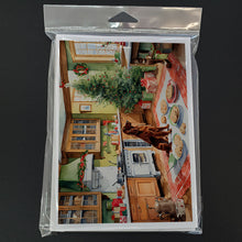 Load image into Gallery viewer, Irish Setter Christmas Cookies Greeting Cards - Blank Note Cards – 8-Pack of Artist-Designed Cards with Envelopes