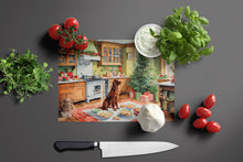 Load image into Gallery viewer, Irish Setter Christmas Cookies Glass Cutting Boards – Durable, Decorative Kitchen Art