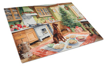 Load image into Gallery viewer, Irish Setter Christmas Cookies Glass Cutting Boards – Durable, Decorative Kitchen Art