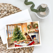 Load image into Gallery viewer, Irish Terrier Christmas Cookies Greeting Cards - Blank Note Cards – 8-Pack of Artist-Designed Cards with Envelopes