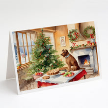 Load image into Gallery viewer, Irish Terrier Christmas Cookies Greeting Cards - Blank Note Cards – 8-Pack of Artist-Designed Cards with Envelopes