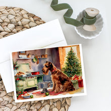 Load image into Gallery viewer, Irish Terrier Christmas Cookies Greeting Cards - Blank Note Cards – 8-Pack of Artist-Designed Cards with Envelopes