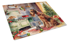 Load image into Gallery viewer, Irish Terrier Christmas Cookies Glass Cutting Boards – Durable, Decorative Kitchen Art