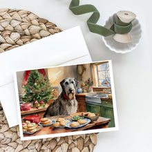 Load image into Gallery viewer, Irish Wolfhound Christmas Cookies Greeting Cards - Blank Note Cards – 8-Pack of Artist-Designed Cards with Envelopes