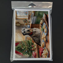 Load image into Gallery viewer, Irish Wolfhound Christmas Cookies Greeting Cards - Blank Note Cards – 8-Pack of Artist-Designed Cards with Envelopes
