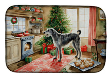 Load image into Gallery viewer, Irish Wolfhound Christmas Cookies Dish Drying Mat
