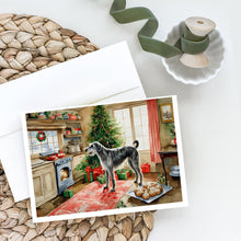 Load image into Gallery viewer, Irish Wolfhound Christmas Cookies Greeting Cards - Blank Note Cards – 8-Pack of Artist-Designed Cards with Envelopes