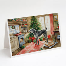 Load image into Gallery viewer, Irish Wolfhound Christmas Cookies Greeting Cards - Blank Note Cards – 8-Pack of Artist-Designed Cards with Envelopes