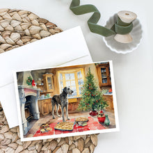 Load image into Gallery viewer, Irish Wolfhound Christmas Cookies Greeting Cards - Blank Note Cards – 8-Pack of Artist-Designed Cards with Envelopes