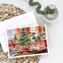 Load image into Gallery viewer, Italian Greyhound Christmas Cookies Greeting Cards - Blank Note Cards – 8-Pack of Artist-Designed Cards with Envelopes